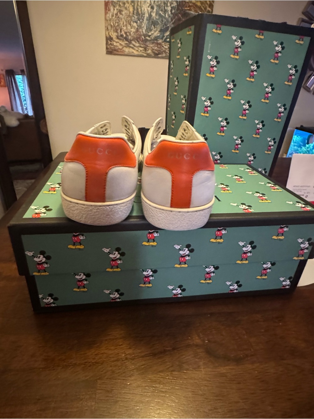 Authentic Gucci x Disney Mickey Mouse Sneakers - Picture 10 of 12
